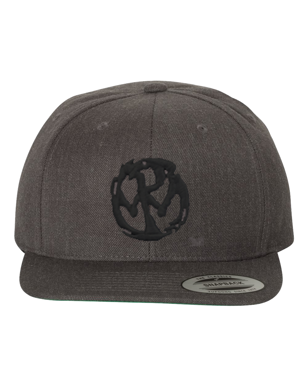 PW Circle Logo Snapback - Dark Grey Heather