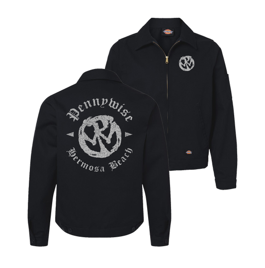 Old English Unlined Dickies Jacket - Black